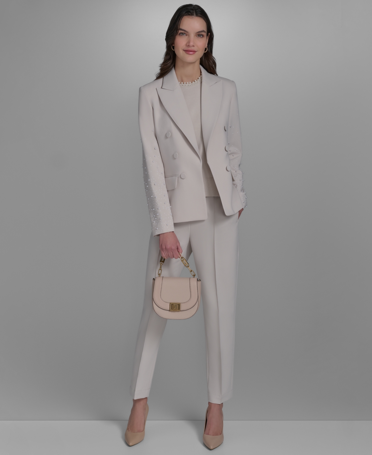KARL LAGERFELD WOMEN'S PEAK-LAPEL OPEN-FRONT JACKET 