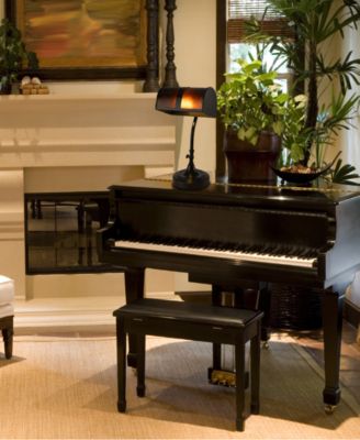 14" Mission Style LED Banker's Table Lamp