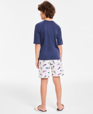 Big Boys Short-Sleeve Hydroguard Swim Top