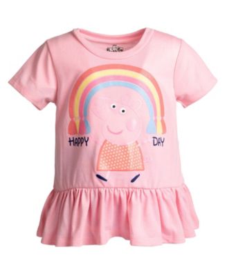 Toddler Girls Peplum T-Shirt and Leggings Outfit Set