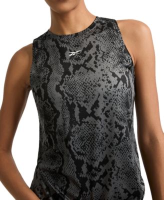 Women's Snake-Print Performance Tank Top