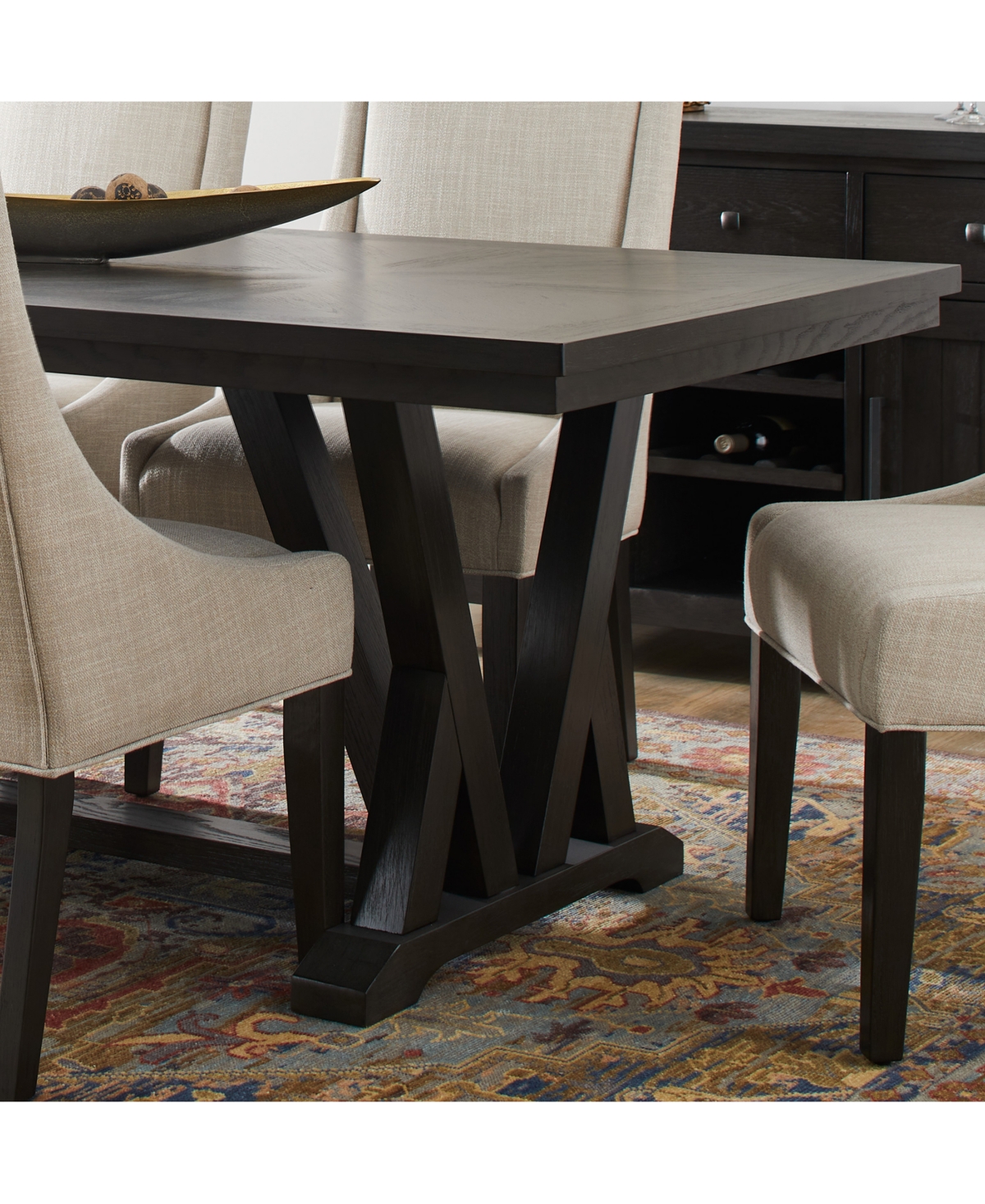 MACY'S STERLING RECTANGULAR DINING TABLE