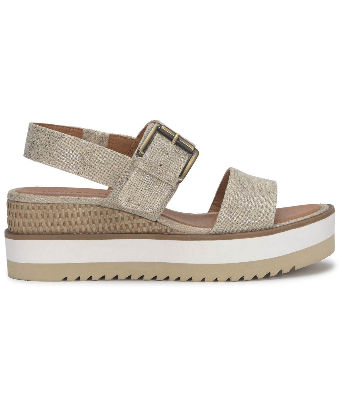 LUCKY BRAND WOMEN'S TUROMA DOUBLE BAND FLATFORM SANDALS 