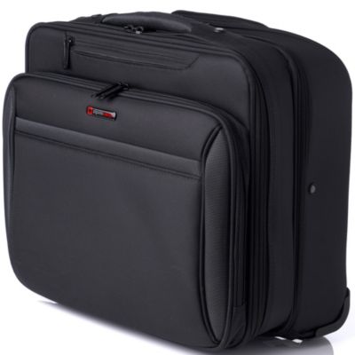 Rolling Briefcase Wheeled Overnight Carry on Bag up to 15.6” Laptop