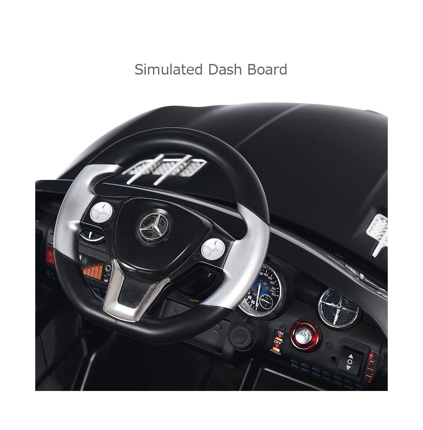 Детская игрушка Costway Mercedes Benz SLS R/C MP3 kids Ride On Car Electric Battery Toy, цвет: Чёрный — фото 9