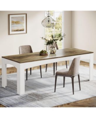 Tribesigns 78.7-Inch Dining Table for 6-8 People, Large Farmhouse ...