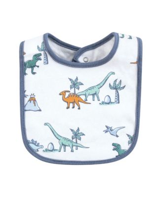Boys 5Pk of Soft Interlock Baby Bibs