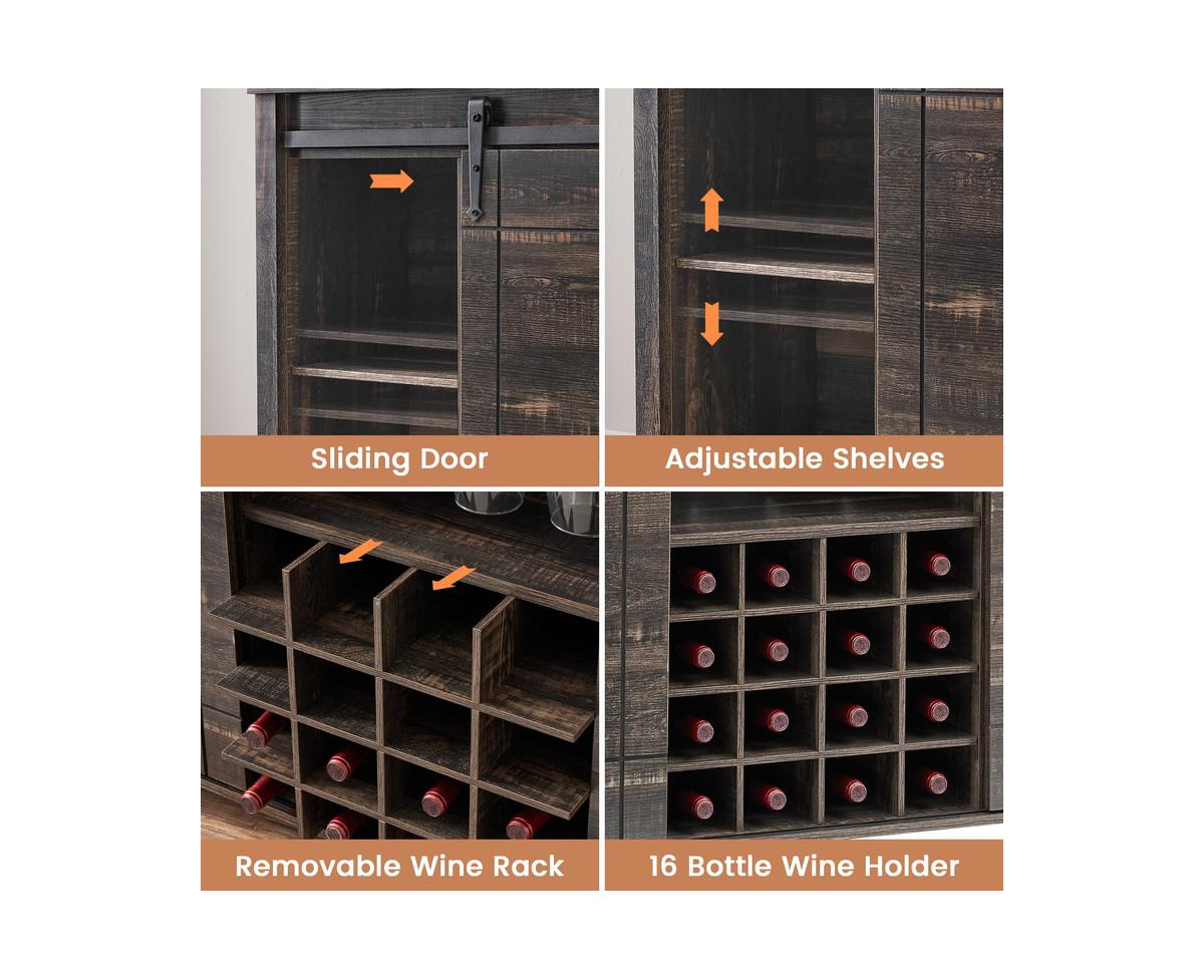 gaomon Wine Bar Cabinet,47