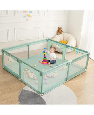 Baby Playpen, 71x79'' Extra Large Baby Playard, Kids Activity Center with Anti-Slip Base, Safety Play Yard for Infants Toddlers
