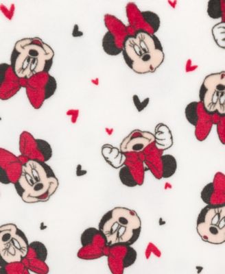 Disney Big Girls Minnie Heart Long Sleeve Plush Sweatshirt