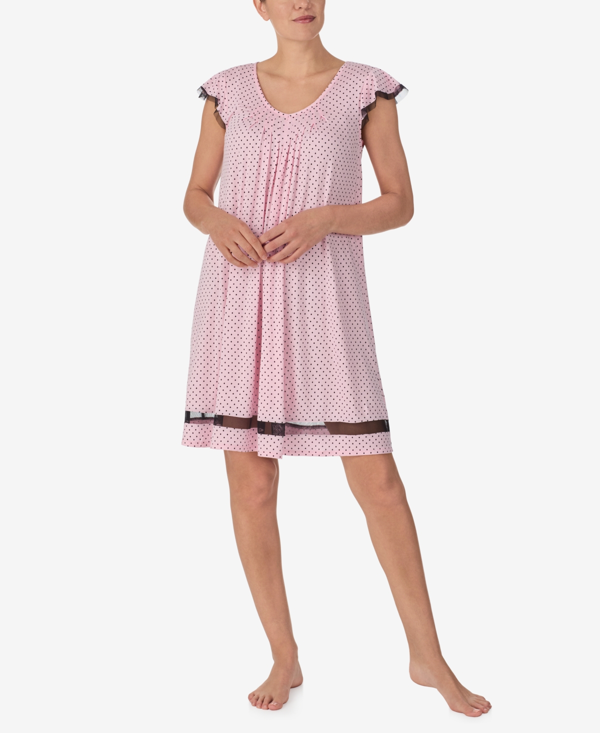Yours to Love Short Sleeve Nightgown - Pink Print