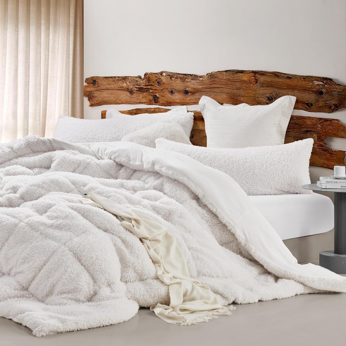 Coma Inducer Cotton Candy Oversized Comforter -- Marshmallow white