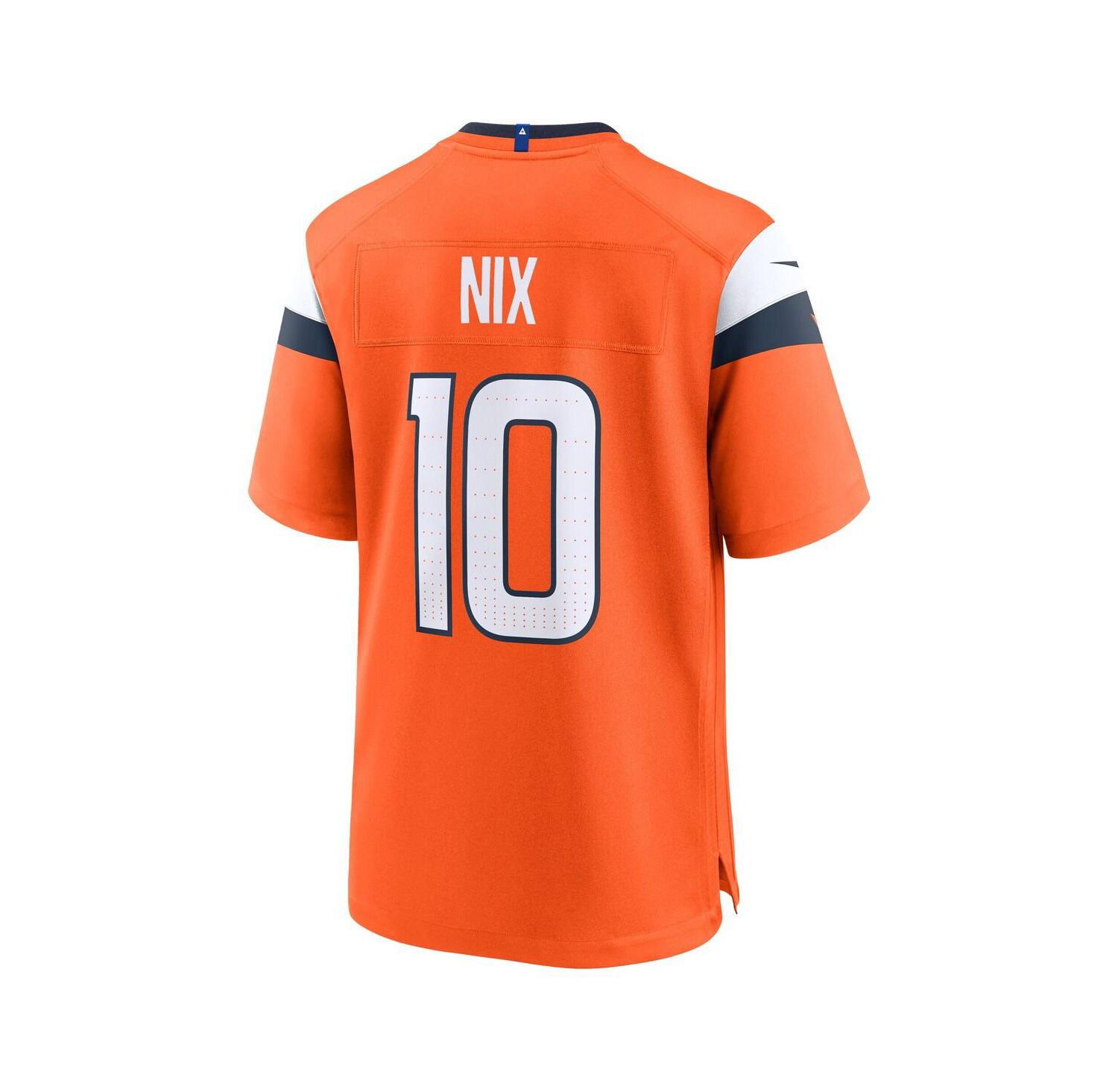 Big Boys and Girls Bo Nix Orange Denver Broncos Team Game Jersey