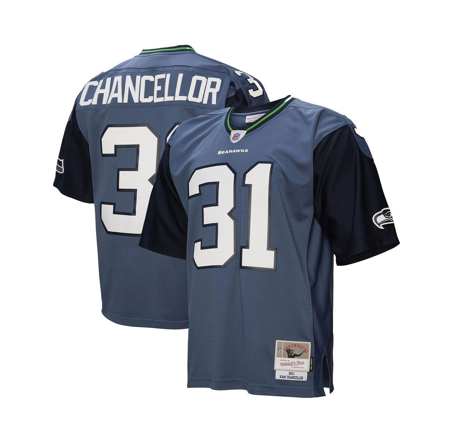 Men's Kam Chancellor Blue Seattle Seahawks 2011 Legacy Replica Jersey