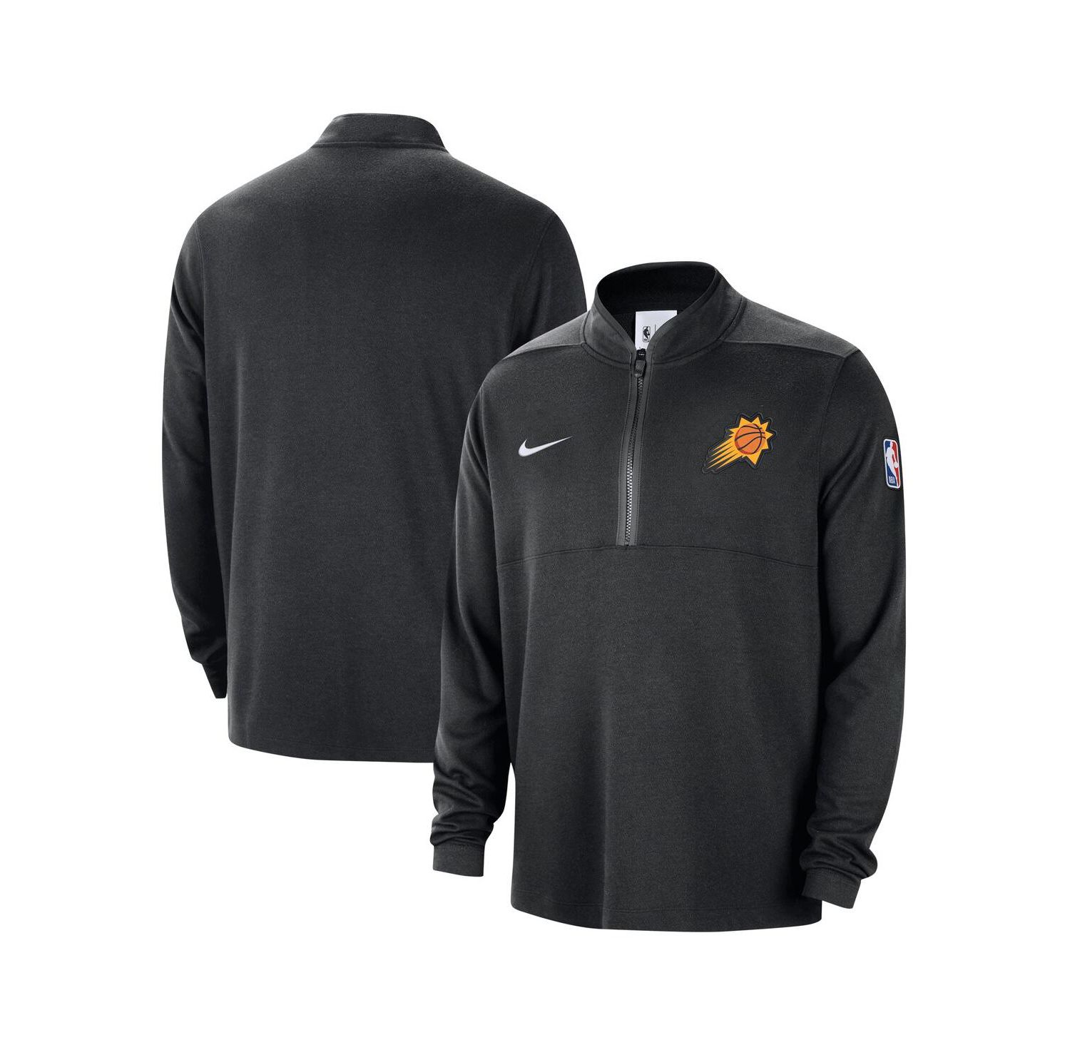 Men's Black Phoenix Suns 2024/25 Courtside Performance Half-Zip Top