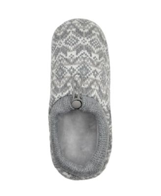 Women's Emma Fair Isle Knit Drawstring Slippers