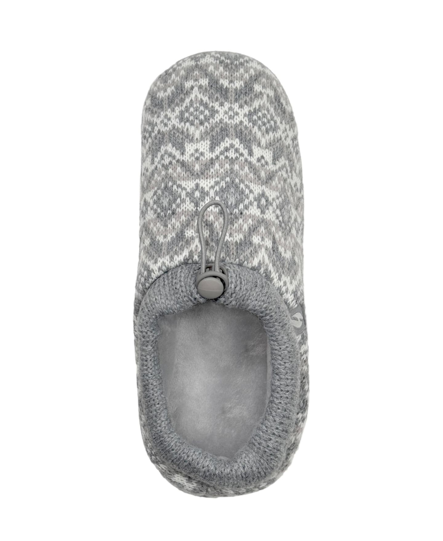 Женские тапочки Heat Holders Emma Fair Isle Knit Drawstring Slippers, цвет: Синий — фото 4