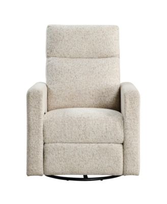30" White Label Avenue Swivel Glider Reclining Chair