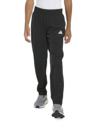 adidas - Big Boys Elastic-Waistband Woven 3-Stipe Stretch Pants