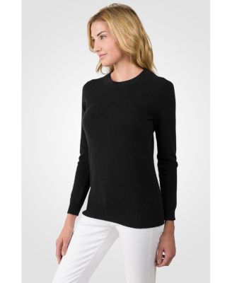Women's 100% Pure Cashmere Long Sleeve Crew Neck Pullover Sweater