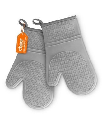 Set of 2 Premium Silicone Oven Mitts