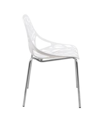 Modern Asbury Dining Chair w/ Chromed Legs