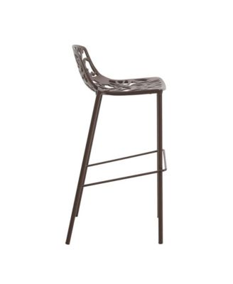 Aluminum Bar Stool with Powder Coated Frame and Footrest