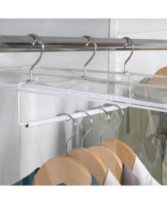 Garment Bag - Hanging Closet Organizer 42" - Zippered Cover with Rod