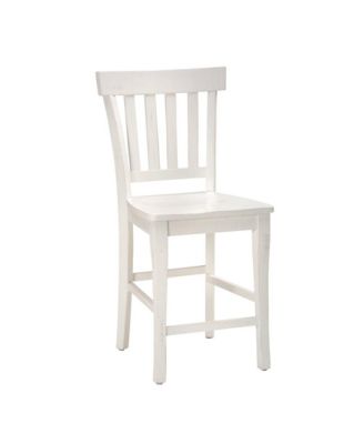 Madaket Rustic Solid Reclaimed Pine Slat Back Bar Stool (Set of 2)