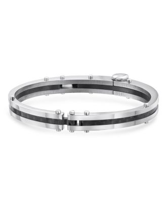 Biker Handcuff Bracelet Stainless Steel 8 Inch Clasp