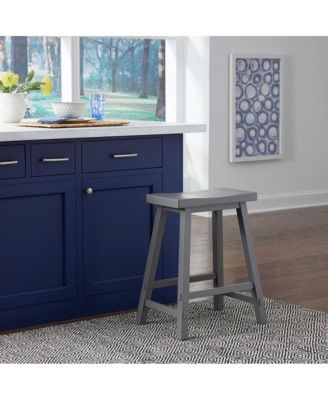 24 Inch Sawhorse Counter Stool- Gray