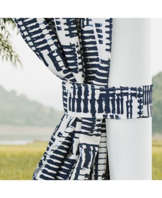 Outdoor Gobi Print UV Protected Privacy Grommet Curtain Panel, 52"×96"