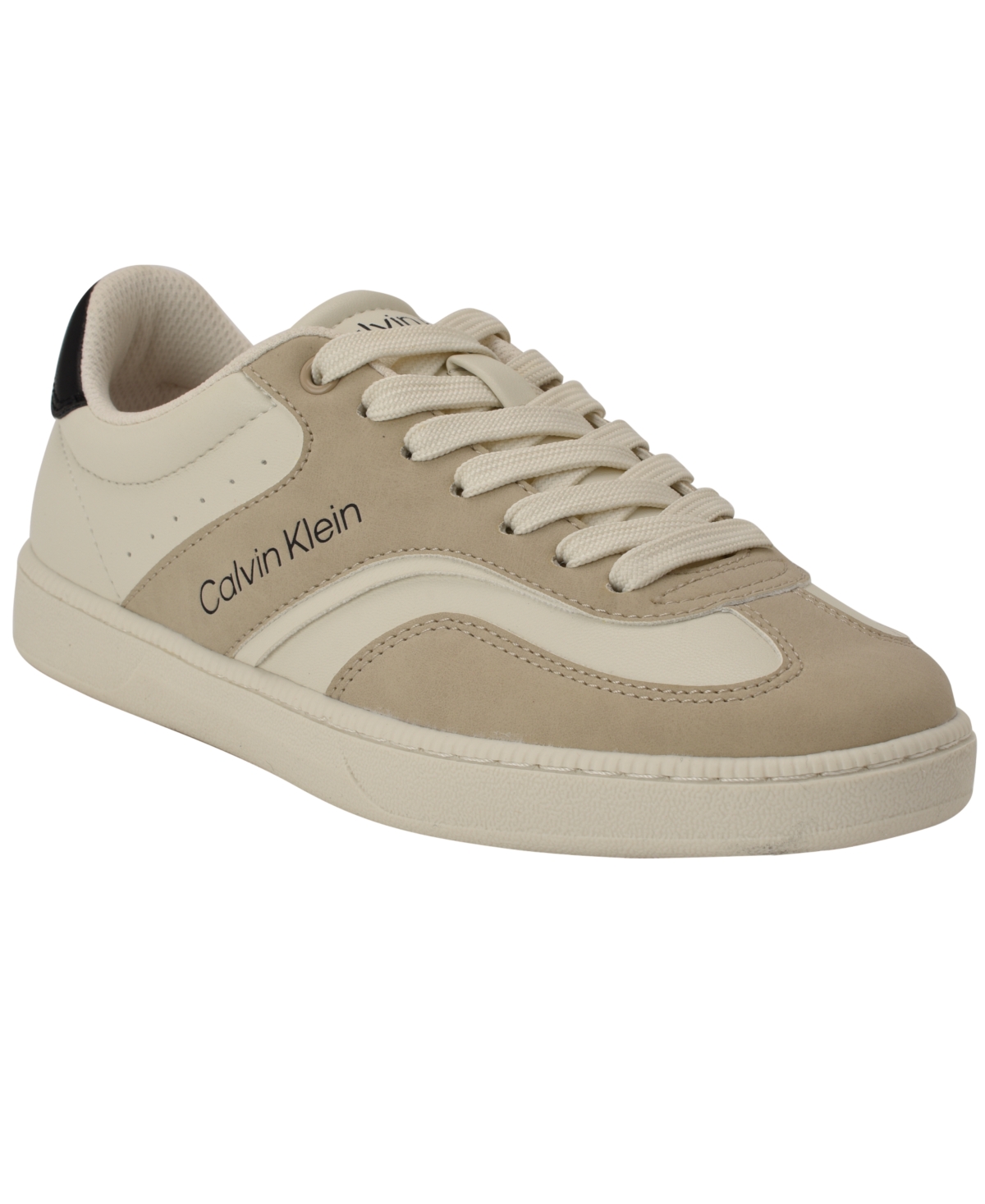 Calvin Klein Women's Norah Casual Lace-up Sneakers In Ivory,beige