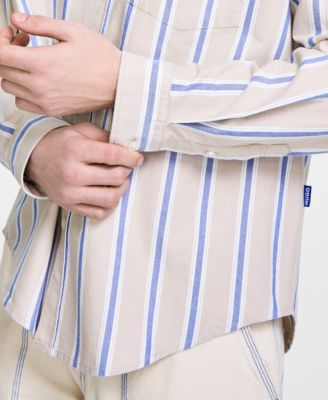 Men's Oversized-Fit Stripe Shirt