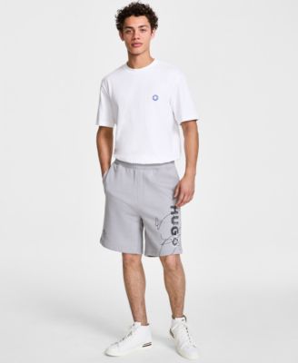 Men's Cotton Sketch-Logo Relaxed Shorts
