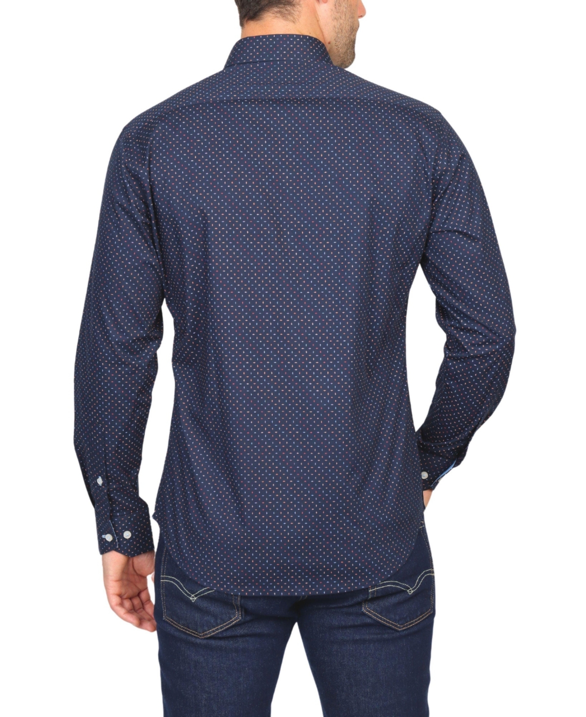 Tailorbyrd Men's Starry Nights Printed Sport Shirt