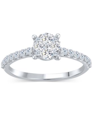 Diamond Classic Style Bridal Set (3/4 ct. t.w) in 14k White Gold