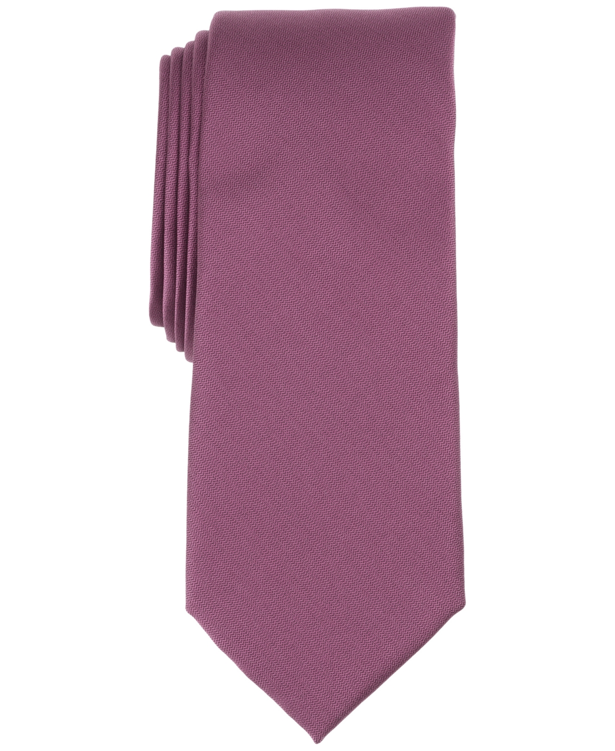 Men's Solid Texture Slim Tie, Created for Macy's - Lt Green