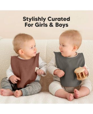 8-Pack Baby Bibs for Boys, Girls, Pull-on Bibs, Baby Drool Bibs for Baby Boy, Baby Girl, Baby Bib Unisex