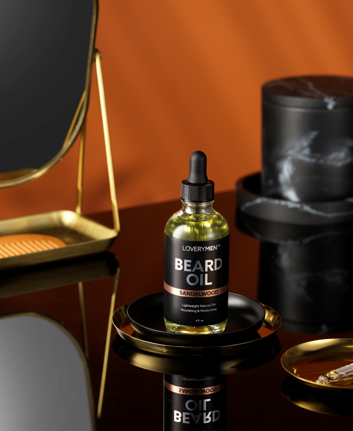 Lovery Men Sandalwood Beard Oil, 4 Oz. In No Color