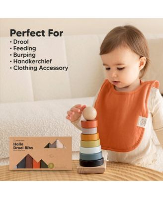 8-Pack Baby Bibs for Boys, Girls, Pull-on Bibs, Baby Drool Bibs for Baby Boy, Baby Girl, Baby Bib Unisex