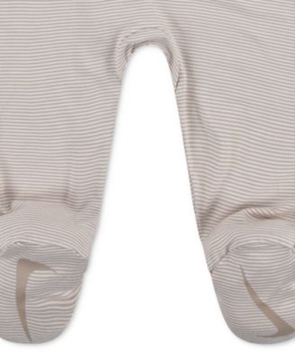 Baby Boy or Girl Viscose Striped Footed Coverall 