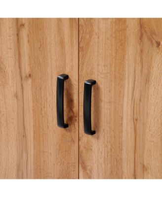 4-Door with Soft Close 63-Inch Wide Sideboard Server Cabinet with Black Metal Legs