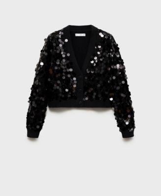 Women's Paillettes Knit Cardigan