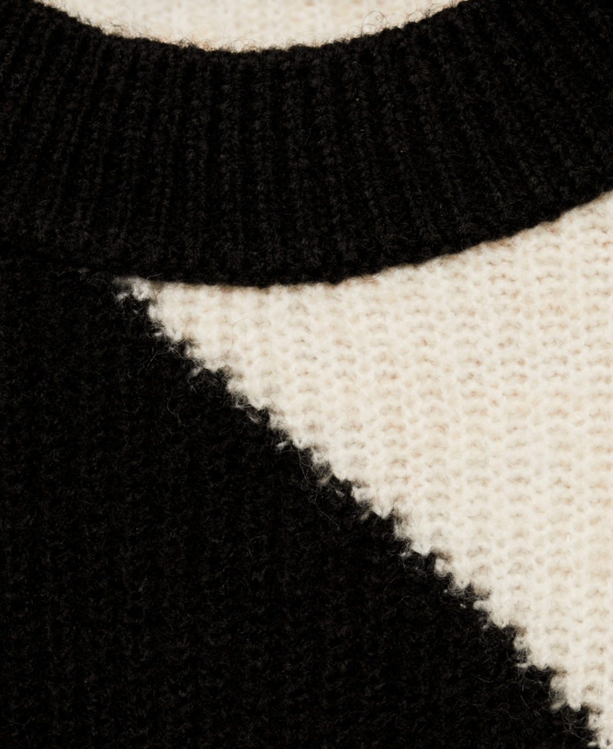 Mango Women's Striped Knit Sweater In Black