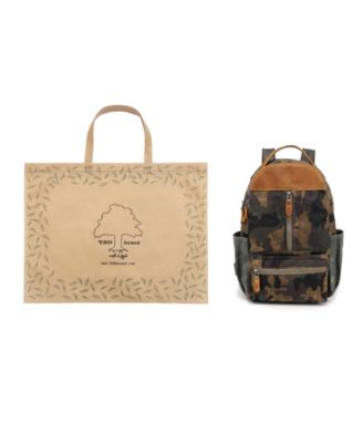 Mountain Leaf Utility Bee-Wax Canvas Backpack