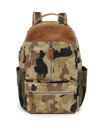 Mountain Leaf Utility Bee-Wax Canvas Backpack