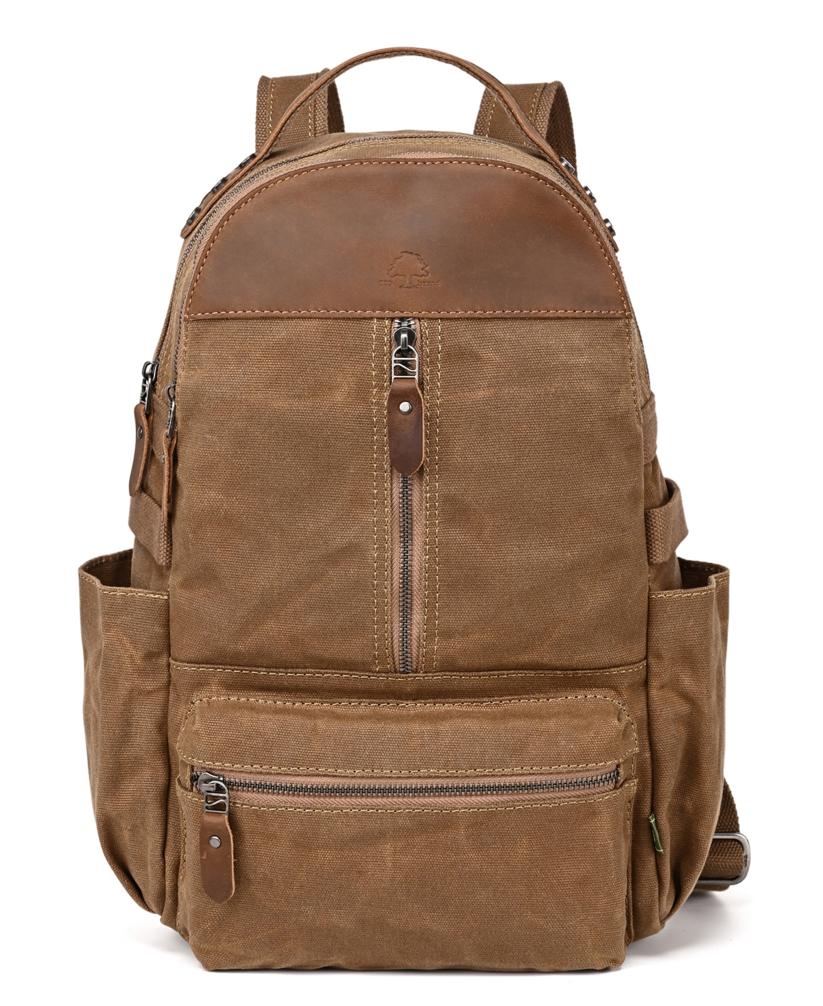 Mountain Leaf Utility Bee-Wax Canvas Backpack - Olive Camo