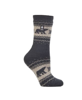 Lite Jade Holiday Outdoor Deer Crew Socks