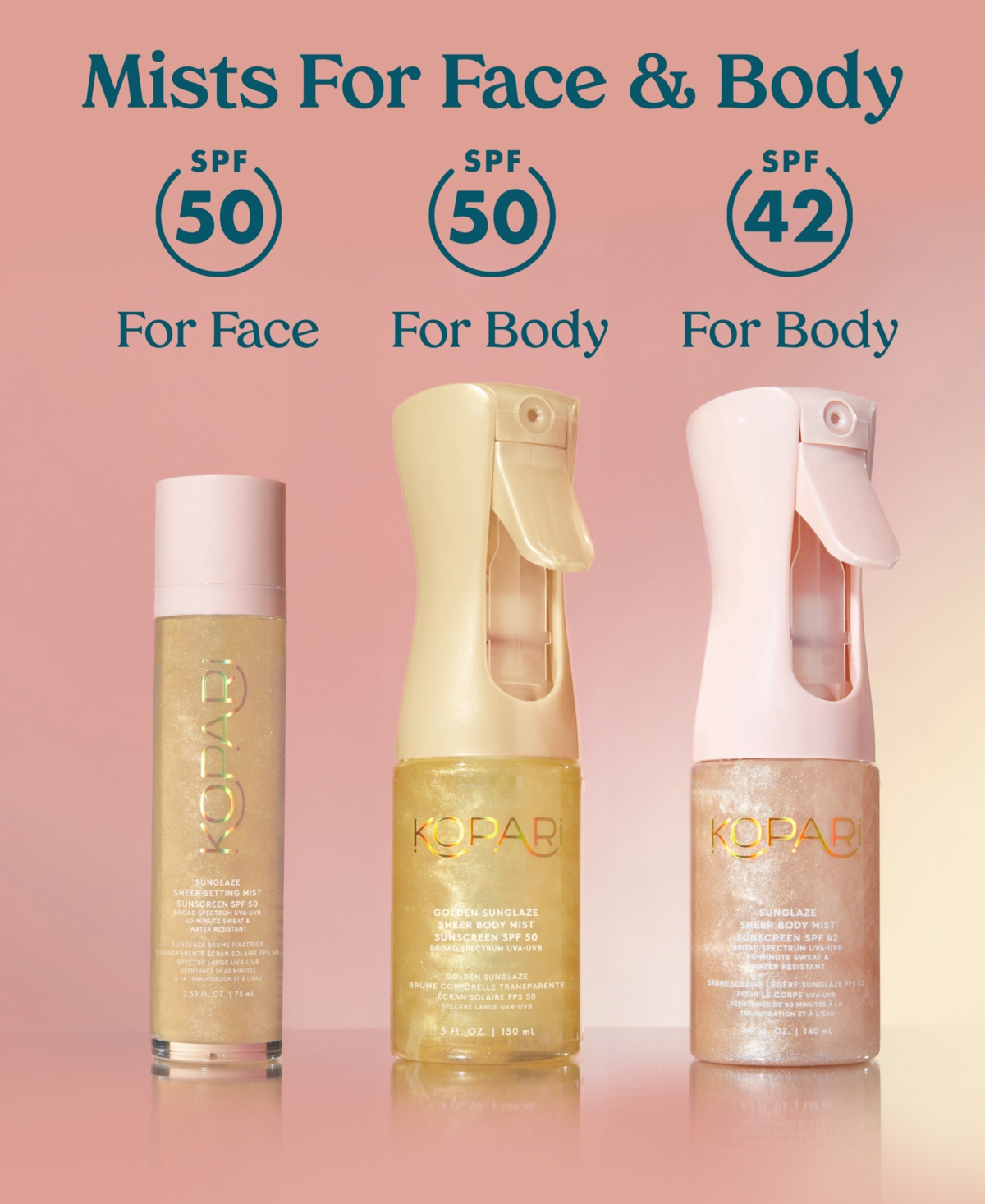 Kopari Beauty Golden Sunglaze Sheer Body Mist Sunscreen Spf 50 In No Color